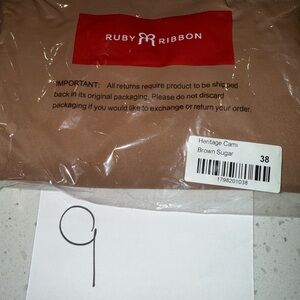 Ruby Ribbon Heritage Cami - Brown Sugar, Size 38